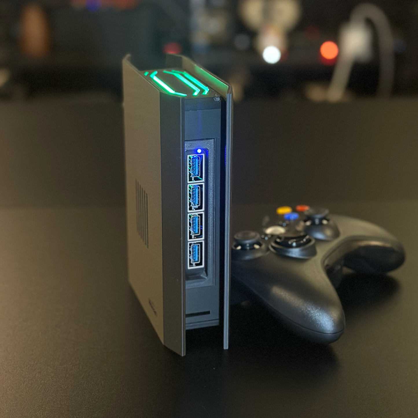GameTower R5 Pro - Next Level Raspberry Pi 5 Retro Gaming System with 1 TB, Wireless Controller, and RGB Lights