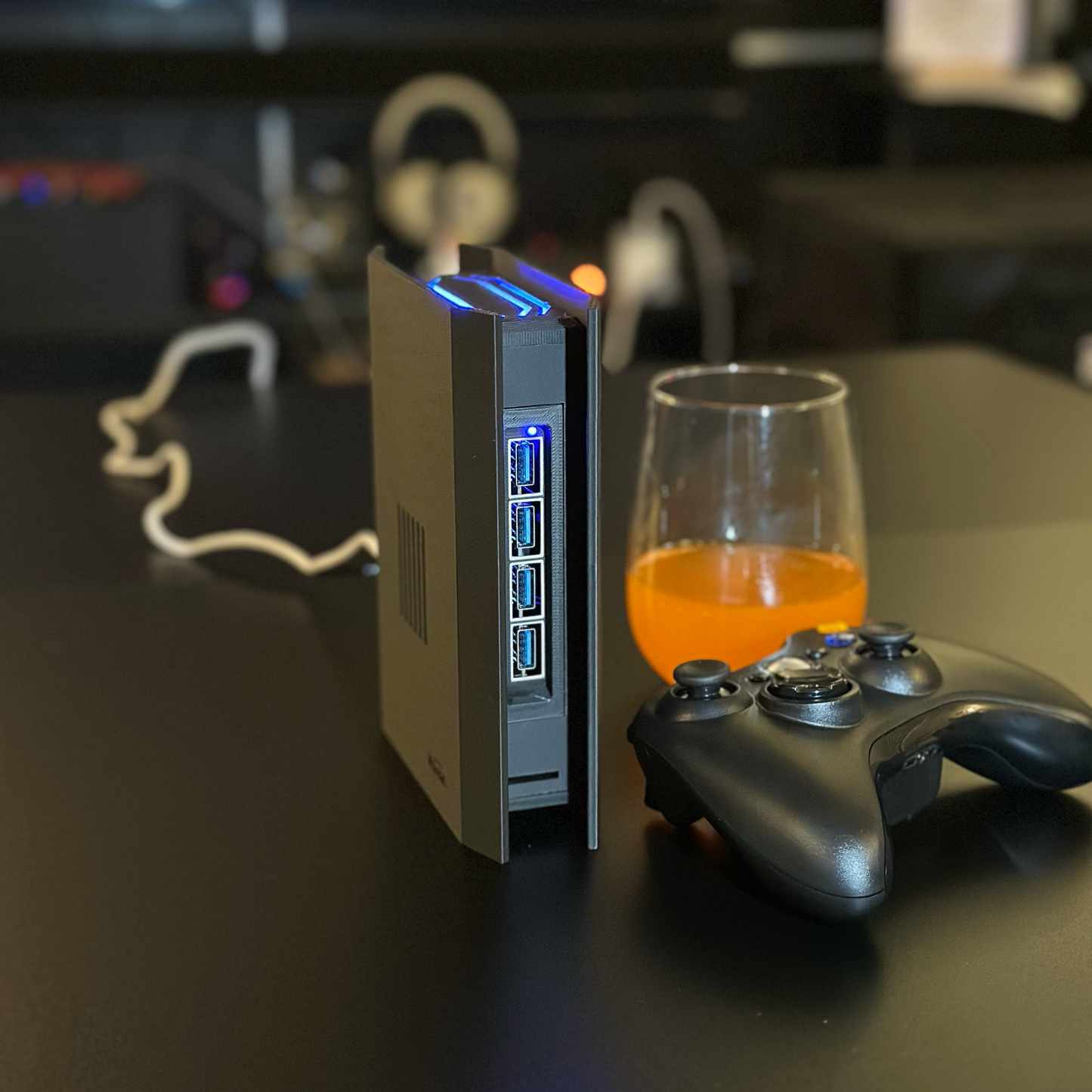 GameTower R5 Pro - Next Level Raspberry Pi 5 Retro Gaming System with 1 TB, Wireless Controller, and RGB Lights